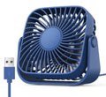 Ventilateur Portable USB 4 Pouces – Ultra Silencieux, 3 Vitesses, Rotation 360°, Rechargeable