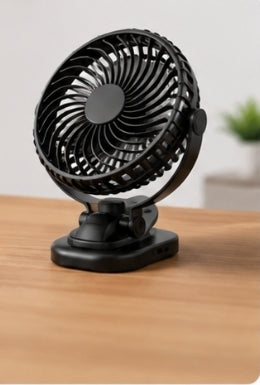 Ventilateur Portable 4-en-1 Rechargeable USB – Rotation 720° avec LED