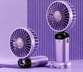 Ventilateur Portable Mini USB – 6 Vitesses, Écran LED, Rechargeable, Pliable, Ultra Silencieux