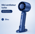 Mini ventilateur turbo USB portable – Rechargeable, puissant et silencieux
