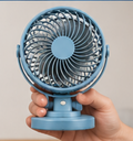 Ventilateur Portable 4-en-1 Rechargeable USB – Rotation 720° avec LED
