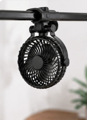 Ventilateur Portable 4-en-1 Rechargeable USB – Rotation 720° avec LED