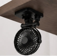 Ventilateur Portable 4-en-1 Rechargeable USB – Rotation 720° avec LED